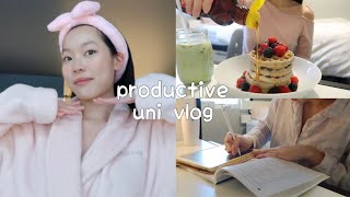 UNI VLOG 🍵 senior year at cornell productive study days [upl. by Rriocard238]