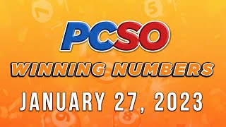 P49M Jackpot Ultra Lotto 658 2D 3D 4D and Megalotto 645  January 27 2023 [upl. by Milt942]