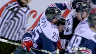 KHL Top 10 Goals for 2016 Gagarin Cup Round 12 [upl. by Ahsinaw]