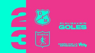 Medellín vs América goles  Liga Femenina BetPlay Dimayor  Fecha 6 [upl. by Nalek]