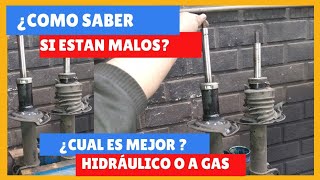 ✅️ AMORTIGUADOR como saber si están malos  hidráulico vs gas [upl. by Etnaihc]