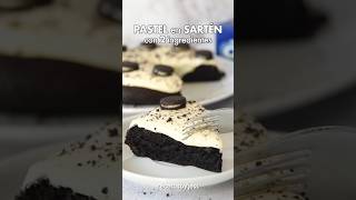 PASTEL de OREO en Sartén con 2 Ingredientes 💙 postresfaciles recetas postressinhorno [upl. by Betthel]