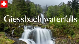 Giessbach waterfall Switzerland after rain [upl. by Branen552]