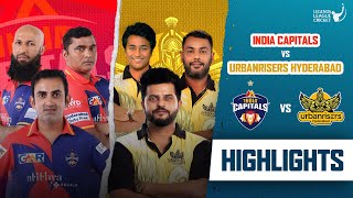 Raina  Gambhir rivalry  Match Highlights  Urbanrisers VS Capitals  Legends League Cricket 2023 [upl. by Fitton]