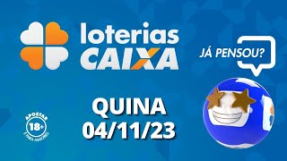 Resultado da Quina  Concurso nº 6283  04112023 [upl. by Fair]