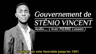 Le gouvernement de Sténio Vincent en 7 Minutes Philo NS4 [upl. by Neelyad]