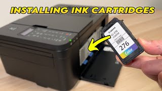 How to Install Ink Cartridges in Canon PIXMA TR4720 Printer [upl. by Noach]