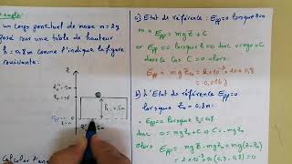 شرح مبسط لدرس  énergie potentielle de pesanteur et énergie mécanique 1bac SM et scexp [upl. by Benjamin]