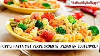 VEGAN FUSSILI PASTA MET VERSE GROENTE🥗 [upl. by Lenoil978]