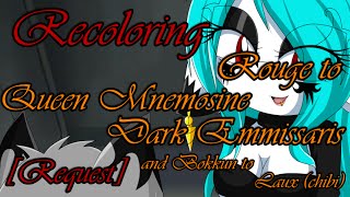 Recoloring Rouge to Queen Mnemosine Dark Emmissaris Request [upl. by Acinelav979]