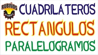 Rectángulos  Ejercicios Resueltos de Geometría RubiñosCuadriláteros  Paralelogramos [upl. by Maddock]