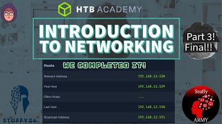 We finished it Intro to Networking  HTB part 3 [upl. by Zantos12]