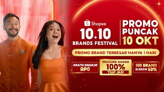 Promo Puncak 10 Oktober Shopee 1010 Brands Festival  Voucher Diskon 100 Setiap Hari [upl. by Illac]