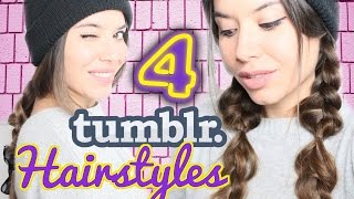 4 ACCONCIATURE FACILI E VELOCI MOLTO TUMBLR ❅ 4 EASY amp CUTE WINTER TUMBLR HAIRSTYLES [upl. by Previdi]