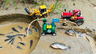 Catch fish using mini water pump  fishing exciting  diy tractor ‪Mini Fish Creator [upl. by Gabbi]