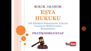 Pratik Çalışması Eşya Hukuku [upl. by Sinegold]