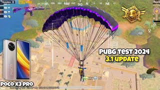 Poco X3 pro pubg test 2024🔥31 update Livik gameplay with screen Recording 😍 Buy in 2024 [upl. by Minoru]