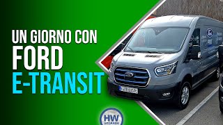 Ford ETransit un giorno al volante del furgone elettrico Impressioni caratteristiche e prezzo [upl. by Eux]