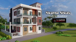 Swarna Niwas  A modern G2 House Design 3600 sqft at Samastipur Bihar  TwoGather Architects [upl. by Nash198]