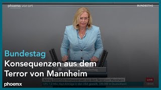 Bundestagsdebatte zu Konsequenzen aus dem Terror von Mannheim am 130624 [upl. by Condon88]