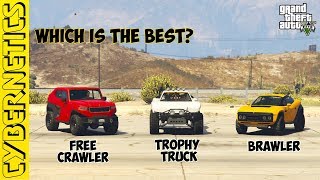 GTA 5  Freecrawler vs Brawler vs Trophy Truck [upl. by Leicam]