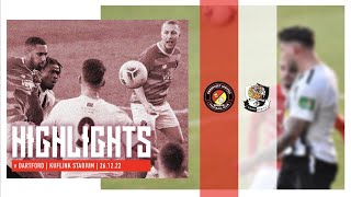 MATCH HIGHLIGHTS  Ebbsfleet United v Dartford  26122022 [upl. by Tumer153]