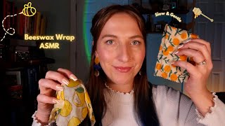 ASMR Beeswax Wrap Extra Gentle 🐝💛 Sticky Sounds Tapping amp Scratching for Sleep amp Relaxation [upl. by Waite]