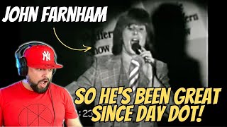 John Farnham  Live At Festival Hall Melbourne 1972  Vocalist From The UK Reacts [upl. by Nelia615]