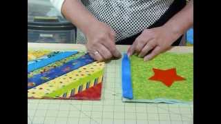 How to join up Quilt as you Go blocks and borders  Quilting Tips amp Techniques 074 [upl. by Wyn]