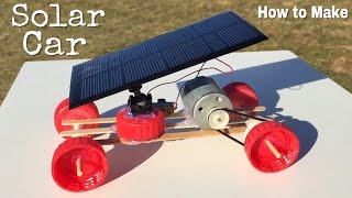 How to Make a Car  Mini Solar Powered Car  Easy to Build [upl. by Ennahs]