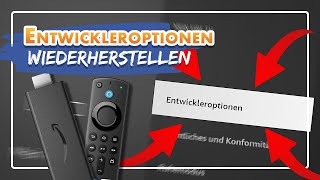 ⚠️ Entwickleroptionen auf Fire TV Stick wiederherstellen [upl. by Uzzial]