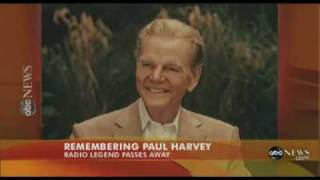 Remembering PAUL HARVEY  Legendary Radio Broadcaster  ABC News [upl. by Hendrick352]