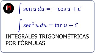 Introducción a las Integrales Trigonométricas Fórmulas para Integrar y Ejemplo [upl. by Lladnew]