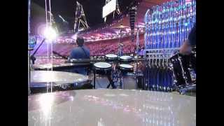 Mike Oldfield  London Olympics 2012 opening ceremony  Alasdair Malloy Percussion Camera [upl. by Lail]