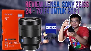 Review Lensa Sony Zeiss 2470 F4 di 2021  Rekomendasi Lensa Full Frame di 2021 [upl. by Gower343]