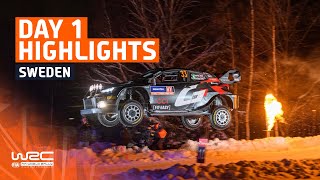 Day 1 Highlights  WRC Rally Sweden 2024 [upl. by Squire]