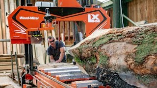 LX450 Sawmill at Graythwaite Sawmill in Northern England  WoodMizer [upl. by Eizus956]