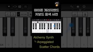 Scatter Chords  iPhone Garageband keyboard tone [upl. by Ophelie]