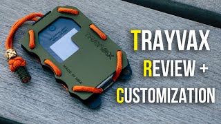 Trayvax Original 20 Paracord  Metal Wallet  Customization  Review [upl. by Iphigenia282]