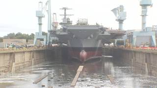 The Future USS John F Kennedy Dry Dock Flooding [upl. by Akibma895]