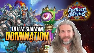 Hearthstone Totem Shaman DOMINATION Festival of Legends [upl. by Merlin327]