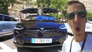 ESSAI TESLA MODEL X P100D  UNE SUPERCAR FAMILIALE [upl. by Blatt]