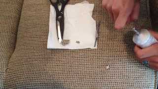 How to Patch a Hole in Woven Fabric  Easy Fabric Repair [upl. by Botnick576]