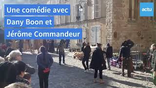 Tournage du film Les Chèvres au Mans avec Dany Boon et Jérôme Commandeur [upl. by Vivle]