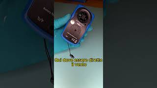 How to use a digital anemometer  anemometro digitale [upl. by Nnaylrebmik]