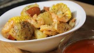 EASY SHRIMP BOIL FT BLOVESLIFE SMACKLICIOUS SEAFOOD SAUCE [upl. by Pomeroy]