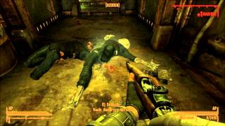 Fallout New VegasVault 34 walkthrough Hard Luck Blues Armory Looting Part3 [upl. by Gutow]