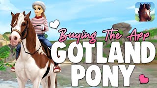 Buying the App Gotland Pony  SSO Horses  Star Stable Online 💜 [upl. by Enoob]