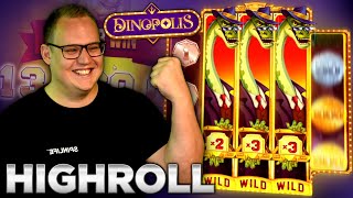 HIGH STAKES BIG WIN ON DINOPOLIS Bonus Buy [upl. by Ataymik]