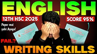 12th english writing skills 2025 maharashtra board  hsc english one shot  12th Boards 2025 PAPER [upl. by Sunev921]